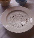 画像2: フランス アンティーク　白釉　大きな水切り皿　 (2)