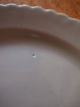 画像6: フランス ヌヴェール　白釉薬　花リム　軟質陶器