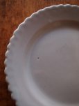 画像4: フランス ヌヴェール　白釉薬　花リム　軟質陶器