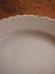 画像11: フランス ヌヴェール　白釉薬　花リム　軟質陶器
