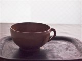 フランス　アンティーク　クレイユモントロー　軟質陶器　カップ器　