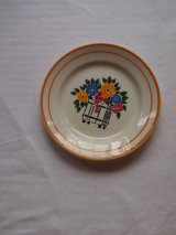 画像: フランス　Creil et Montereau 軟質陶器　花柄の皿　美品