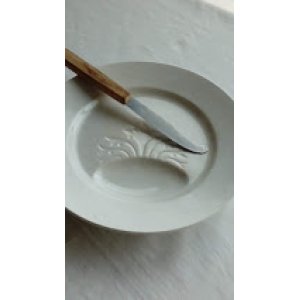 画像: フランス　アンティーク　サルグミンヌ　軟質陶器　皿