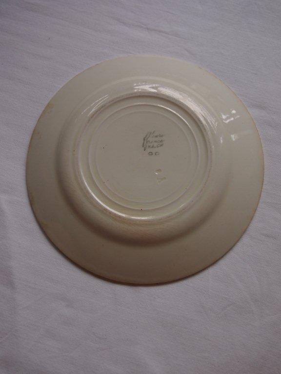 画像4: フランス　Creil et Montereau 軟質陶器　花柄の皿　美品