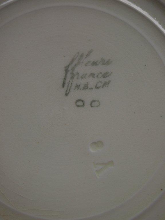 画像5: フランス　Creil et Montereau 軟質陶器　花柄の皿　美品