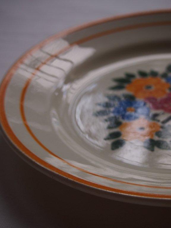 画像3: フランス　Creil et Montereau 軟質陶器　花柄の皿　美品